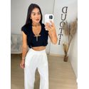 Conjunto canelado preto