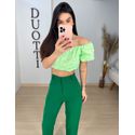Cropped laise verde 