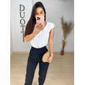 Blusa crepe branca
