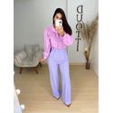 Pantalona alfaiataria Laura lilás
