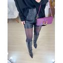 Short couro preto