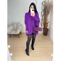 Maxi tricot roxo