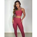Conjunto Calça Top Joy Vinho Boheme