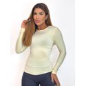 Blusa Poliamida Manga Longa Pérola