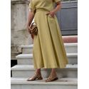 Conjunto Saia e Blusa Olivia Amarelo 