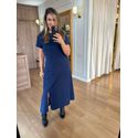 VESTIDO FENDA - MARINHO