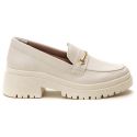 Mocassim Feminino Tratorado Class Off White