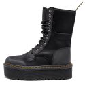 Coturno Plataforma Minerva Estilo Veggie Preto