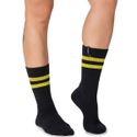 Meia Estilo Veggie Linha Old Style Preto e Amarelo