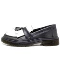 Sapato Mocassim Bambolim Estilo Veggie Preto e Branco