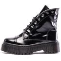 Coturno Milano Estilo Veggie Verniz Preto