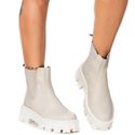 Bota Tratorada Chelsea Meggie Creme