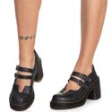 Sapato Inglês Estilo Veggie Boneca Jane Jane Preto