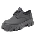 Sapato Colegial Lissie Estilo Veggie Preto Fosco