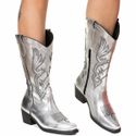Bota Texana Estilo Veggie Prata Space