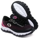 Tênis Infantil Evoltenn Impacto Preto Pink