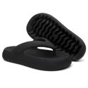 Chinelo Feminino Nuvem Sandália Dedo Verão Preto