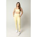 Calça Fitness Canelada Anamadu Amarelo