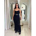 VESTIDO DE TRICÔ PRETO