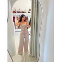 CONJUNTO TOMARA QUE CAIA COM CALÇA WIDE LEG CINZA