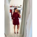 CONJUNTO MAX CAMISA COM SHORT E CINTO - VERMELHO