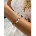 Pulseira Ouro Bracelete Cristais Colors Cristal FIKA + AMMI
