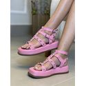 Sandália Papete Flatform Feminina Em Napa Tutti Frutti 183070