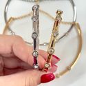 Bracelete detalhes strass 