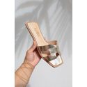 FLAT H COURO - OURO LIGHT 