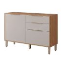 BALCÃO DIVINA 120CM 2 PORTAS 2 GAVETAS FREIJO/OFF WHITE