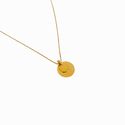 Colar Medalha Duo Ouro- banho ouro 18k