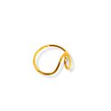 Anel Wave- banho ouro 18k