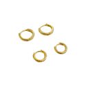 Dupla Argola Basic- banho ouro 18k