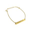 Pulseira Personalizada- banho ouro 18k