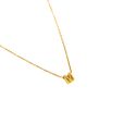 Colar Inicial Cravejada- banho ouro 18k