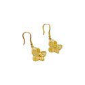 Brinco Florescer- banho ouro 18k