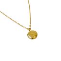 Colar Relicário Gaia- banho ouro 18k