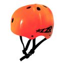 Capacete Traxart LZR Neon Laranja para Patins Skate e Bicicleta