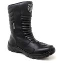 Coturno Militar Motociclista Preto Fulgore C/ Zíper Bota Tático Semi Impermeavel Cano Médio Preto