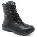 Coturno Militar Unissex Fulgore C/ Zíper Bota Tático Motociclista Cano Médio Preto
