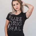 Baby Look Fuze Print Preta