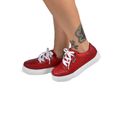 Tênis Feminino Casual Vermelho com Cadarço Galway 720ST