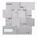Mosaico Pedra Natural Alfa A16 30X30 Branco