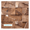 Mosaico Pedra Natural Durban D03 Placa 30X30 Ferrugem 