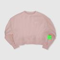 BLUSA MOLETOM SUX OVERSIZED CROPPED ROSA
