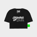 CAMISETA OVERSIZED SUX CROPPED PRETA WILD