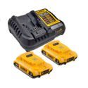 DEWALT DCB203C2-BR KIT 02 BATERIAS 2AH 20V + CARREGADOR BIVOLT