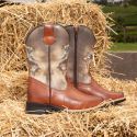 Bota Texana Infantil Latego Chocolate/Pintura