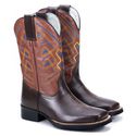 Bota Texana Masculina Mustang Café/Floter Havana