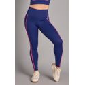 Calça Legging com bolso Level Up Azul e rosa